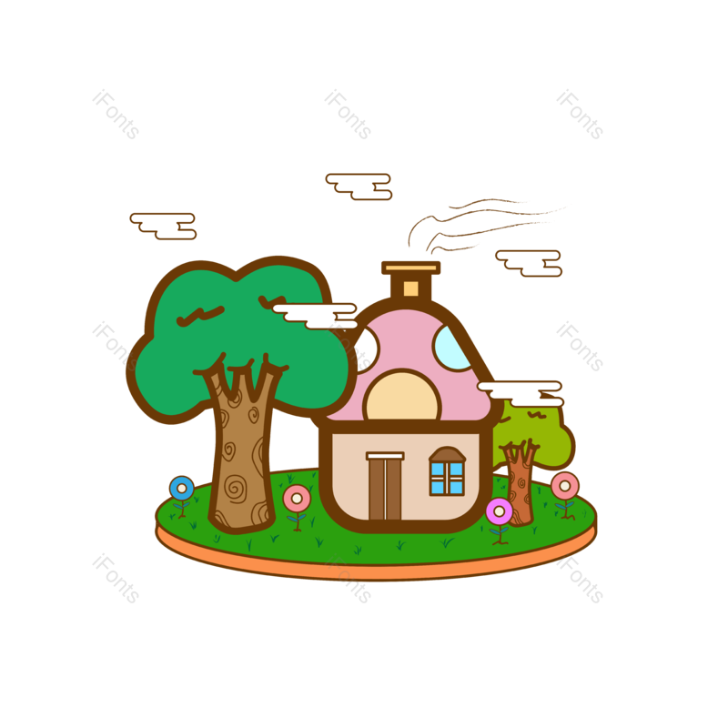 卡通图片,蘑菇元素,卡通插图PNG,矢量图免抠素材